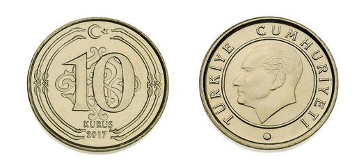search photos number 10 both sides of turkish coin currency ten kurus made of 3 15 gram nickel and