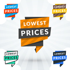 Promotional badges and sale tags. Vector illustration