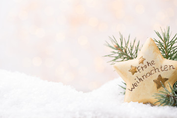 Vintage Christmas background with Christmas decoration.