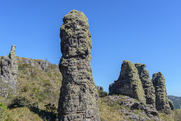 Rocks known as Guardians of Santiago, Chiquitania, Bolivia