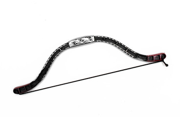 Toy bow for shooting isolated.