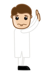 Feeling Guilty Cartoon Man