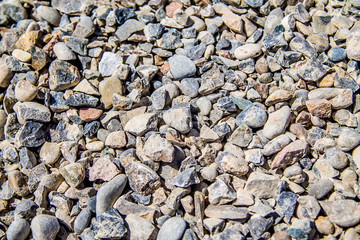 Building crushed stone as a background