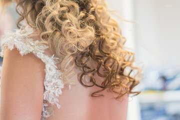 Fototapeta premium Brautfrisur Close-up