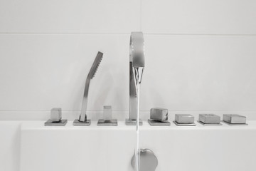 Hydro massage bath in modern spa center