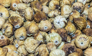 Fototapeta na wymiar Dried figs as a background