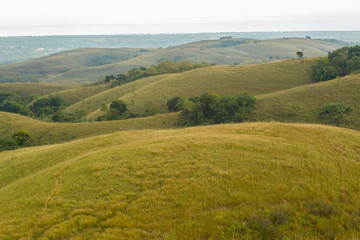 Obraz premium A beautiful view on Lendongara Hills at Southwest Sumba, Indonesia