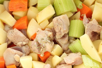 chicken and vegetable for cooking image