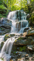 Waterfall Shipot. Ukraine. Zakarpattia.  © Iryna Nazarova