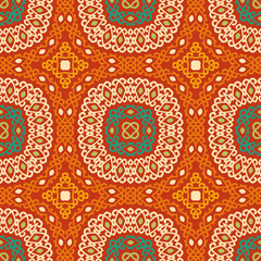 Colorful tribal ethnic seamless pattern.