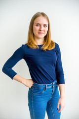 Girl showing emotions