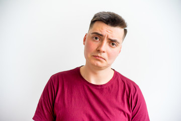 Obraz premium Man showing emotions