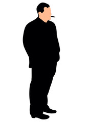 silhouette man man, vector,