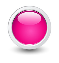 Pink Upload Button Vector