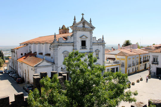 The Castle of Beja, a medieval castle in the Portuguese city of Beja, in the Alentejo region.