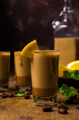 Creamy coffee liqueur