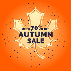 Linear Autumn sale banner