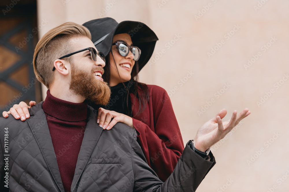 Wall mural young beautiful couple