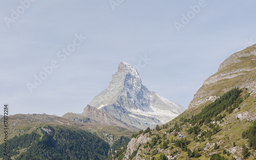 Leinwandbilder Zermatt, Dorf, Wallis, Alpen, Matterhorn, Schweizer Berge,  Trockener Steg, Furi, Zmutt, Bergbahn, Wanderweg, Sommer, Schweiz-bill_17