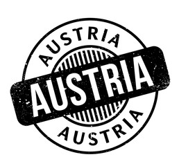 Austria rubber stamp. Grunge design with dust scratches. Effects can be easily removed for a clean, crisp look. Color is easily changed.