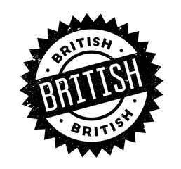 British rubber stamp. Grunge design with dust scratches. Effects can be easily removed for a clean, crisp look. Color is easily changed.