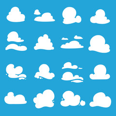 vector clouds shapes