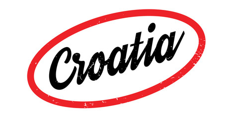 Croatia rubber stamp. Grunge design with dust scratches. Effects can be easily removed for a clean, crisp look. Color is easily changed.