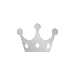 Silver crown icon