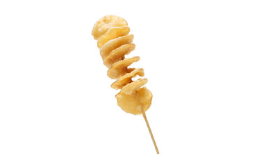 A stick of spiral fried potato