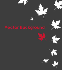 Vintage Leaves Holiday Background