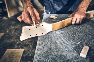 Manufacture of guitars of the Ukrainian brand Woodstock.