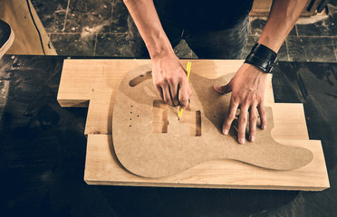 Manufacture of guitars of the Ukrainian brand Woodstock.