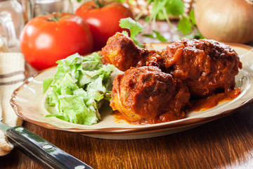 Chicken drumstick curry with rice