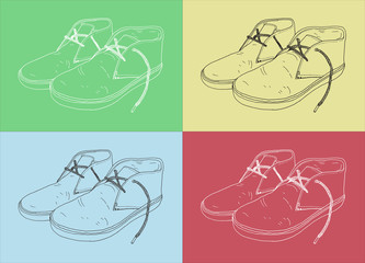 Man shoes pattern