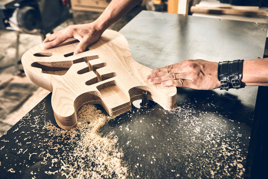 Manufacture of guitars of the Ukrainian brand Woodstock.