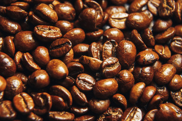 coffee beans macro photo, coffee wallpaper closeup