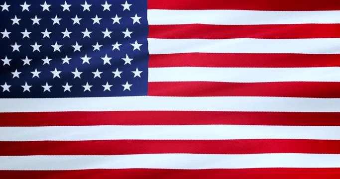 closeup of american USA flag, stars and stripes, united states of america