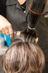 hair dryer hair dryer in a beauty salon