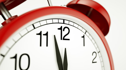 Alter Vintage Wecker in rot