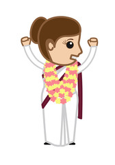 unHappy Cartoon Political Character