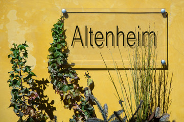 Obraz premium Schild 233 - Altenheim