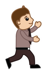 Businessman Trying to Catch