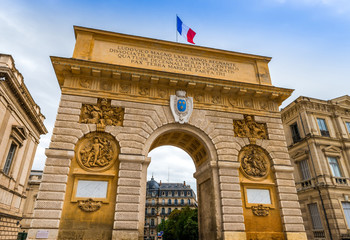 Fototapeta na wymiar Arc de Triomphe de Montpellier, Occitanie en France