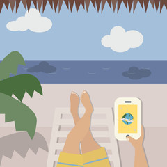 Travel flat design backgrounds