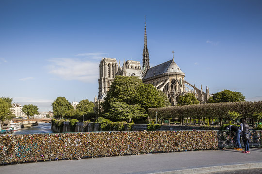 France, Ile-de-France, Paris, &Icirc;le de la Cit&eacute;, &Icirc;le Saint-Louis, Notre Dame de Paris