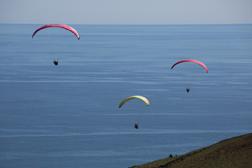 Paragliding bei Vik in Island
