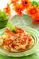 fusilli with shrimp