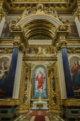 Fototapeta na wymiar Altar of Isaac Cathedral in Saint Petersburg, Russia