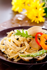 Fettucinewith black truffle