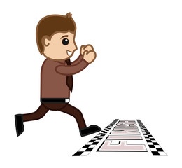 Winner Businessman in Race